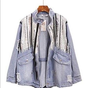 Jean jacket embroidery